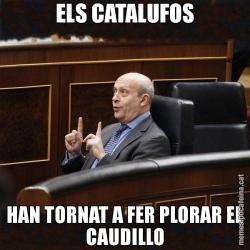 ELS CATALUFOS HAN TORNAT A FER PLORAR EL CAUDILLO