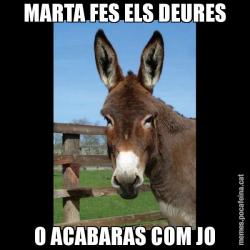 MARTA FES ELS DEURES O ACABARAS COM JO
