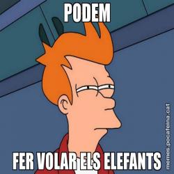 PODEM FER VOLAR ELS ELEFANTS