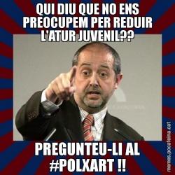 QUI DIU QUE NO ENS PREOCUPEM PER REDUIR L'ATUR JUVENIL?? PREGUNTEU-LI AL #POLXART !!