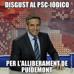 DISGUST AL PSC-IÓDICO PER L'ALLIBERAMENT DE PUIDEMONT