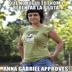 QUE NO JUGUI TOTHOM I REBENTAR LA PILOTA