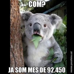 COM? JA SOM MÉS DE 92.450
