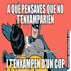 A QUÈ PENSAVES QUE NO T’ENXAMPARIEN I T’ENXAMPEN D’UN COP
