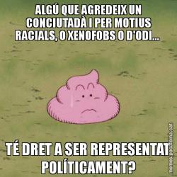 ALGÚ QUE AGREDEIX UN CONCIUTADÀ I PER MOTIUS RACIALS, O XENOFOBS O D'ODI...  TÉ DRET A SER REPRESENTAT POLÍTICAMENT?