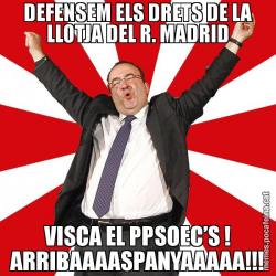 DEFENSEM ELS DRETS DE LA LLOTJA DEL R. MADRID VISCA EL PPSOEC’S ! ARRIBAAAASPANYAAAAA!!!