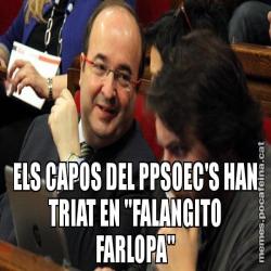 ELS CAPOS DEL PPSOEC'S HAN TRIAT EN "FALANGITO FARLOPA"