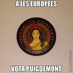 A LES EUROPEES VOTA PUIGDEMONT
