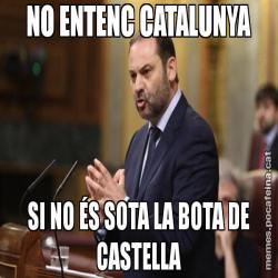 NO ENTENC CATALUNYA SI NO ÉS SOTA LA BOTA DE CASTELLA