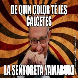 DE QUIN COLOR TÉ LES CALCETES LA SENYORETA YAMABUKI