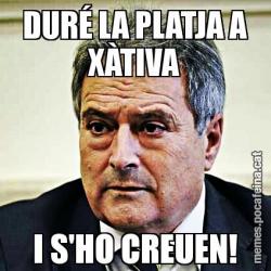 DURÉ LA PLATJA A XÀTIVA I S'HO CREUEN!
