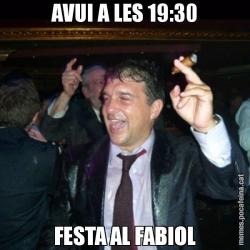 AVUI A LES 19:30 FESTA AL FABIOL