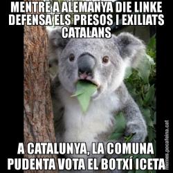 MENTRE A ALEMANYA DIE LINKE DEFENSA ELS PRESOS I EXILIATS CATALANS A CATALUNYA, LA COMUNA PUDENTA VOTA EL BOTXÍ ICETA