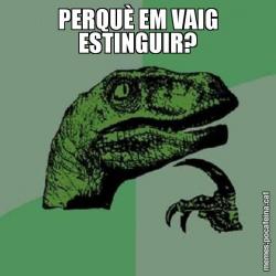 PERQUÈ EM VAIG ESTINGUIR?