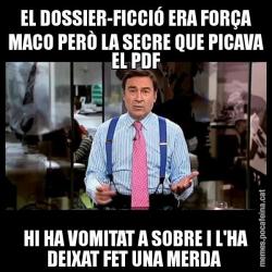 EL DOSSIER-FICCIÓ ERA FORÇA MACO PERÒ LA SECRE QUE PICAVA EL PDF HI HA VOMITAT A SOBRE I L'HA DEIXAT FET UNA MERDA