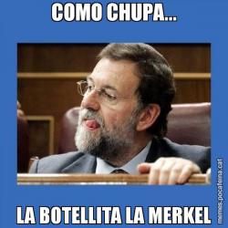 COMO CHUPA... LA BOTELLITA LA MERKEL