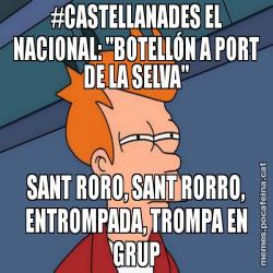 #CASTELLANADES EL NACIONAL: "BOTELLÓN A PORT DE LA SELVA" SANT RORO, SANT RORRO, ENTROMPADA, TROMPA EN GRUP