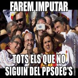 FAREM IMPUTAR TOTS ELS QUE NO SIGUIN DEL PPSOEC'S