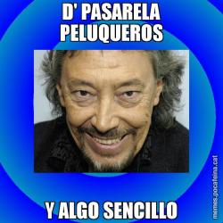 D' PASARELA PELUQUEROS Y ALGO SENCILLO