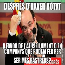 DESPRÉS D'HAVER VOTAT A FAVOR DE L'AFUSELLAMENT D'EN COMPANYS QUÈ PODEM FER PER SER MÉS RASTRERS?