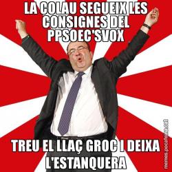 LA COLAU SEGUEIX LES CONSIGNES DEL PPSOEC'SVOX TREU EL LLAÇ GROC I DEIXA L'ESTANQUERA