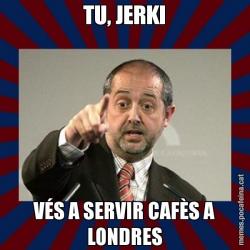 TU, JERKI VÉS A SERVIR CAFÈS A LONDRES