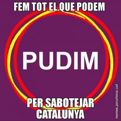 FEM TOT EL QUE PODEM  PER SABOTEJAR CATALUNYA
