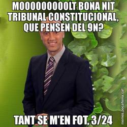 MOOOOOOOOOLT BONA NIT TRIBUNAL CONSTITUCIONAL, QUE PENSEN DEL 9N? TANT SE M'EN FOT, 3/24