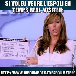 SI VOLEU VEURE L’ESPOLI EN TEMPS REAL, VISITEU: HTTP://WWW.JORDIBABOT.CAT/ESPOLIMETRE/
