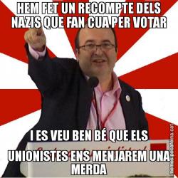 HEM FET UN RECOMPTE DELS NAZIS QUE FAN CUA PER VOTAR I ES VEU BEN BÉ QUE ELS UNIONISTES ENS MENJAREM UNA MERDA