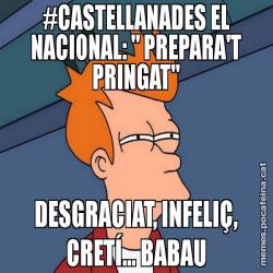 #CASTELLANADES EL NACIONAL: " PREPARA'T PRINGAT" DESGRACIAT, INFELIÇ, CRETÍ... BABAU