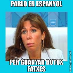 PARLO EN ESPANYOL PER GUANYAR BOTOX FATXES