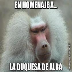 EN HOMENAJE A... LA DUQUESA DE ALBA