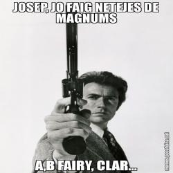 JOSEP, JO FAIG NETEJES DE MAGNUMS A,B FAIRY, CLAR...