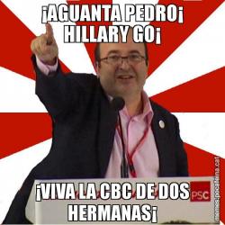 ¡AGUANTA PEDRO¡ HILLARY GO¡ ¡VIVA LA CBC DE DOS HERMANAS¡