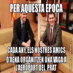PER AQUESTA ÈPOCA CADA ANY, ELS NOSTRES AMICS D'AENA ORGANITZEN UNA VAGA A L'AEROPORT DEL  PRAT