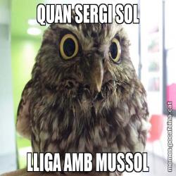 QUAN SERGI SOL LLIGA AMB MUSSOL