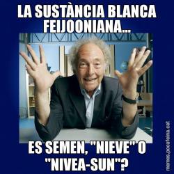 LA SUSTÀNCIA BLANCA FEIJOONIANA... ES SEMEN, "NIEVE" O "NIVEA-SUN"?