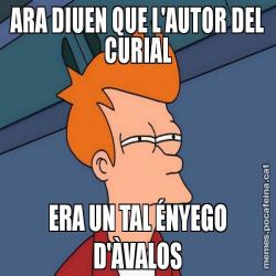 ARA DIUEN QUE L'AUTOR DEL CURIAL ERA UN TAL ÉNYEGO D'ÀVALOS