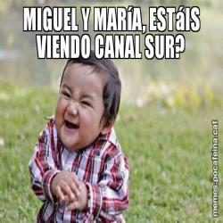 MIGUEL Y MARíA, ESTáIS VIENDO CANAL SUR?