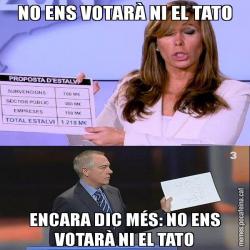 NO ENS VOTARÀ NI EL TATO ENCARA DIC MÉS: NO ENS VOTARÀ NI EL TATO