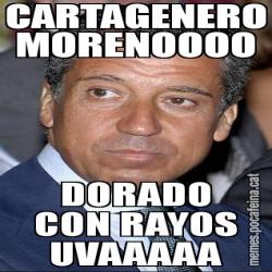 CARTAGENERO MORENOOOO DORADO CON RAYOS UVAAAAA
