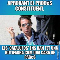 APROVANT EL PROCéS CONSTITUENT,  ELS 'CATALUFOS' ENS HAN FET UNA BUTIFARRA COM UNA CASA DE PAGèS