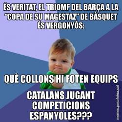 ÉS VERITAT, EL TRIOMF DEL BARÇA A LA “COPA DE SU MAGESTAZ” DE BÀSQUET ÉS VERGONYÓS: QUÈ COLLONS HI FOTEN EQUIPS CATALANS JUGANT COMPETICIONS ESPANYOLES???