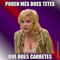 PODEN MÉS DUES TETES QUE DUES CARRETES