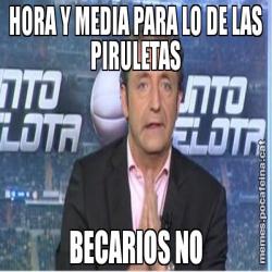HORA Y MEDIA PARA LO DE LAS PIRULETAS BECARIOS NO