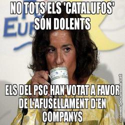 NO TOTS ELS 'CATALUFOS' SÓN DOLENTS ELS DEL PSC HAN VOTAT A FAVOR DE L'AFUSELLAMENT D'EN COMPANYS