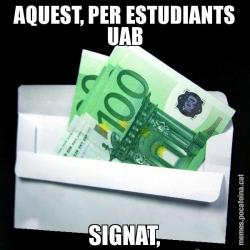 AQUEST, PER ESTUDIANTS UAB SIGNAT,