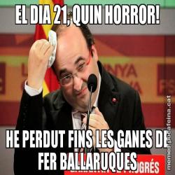 EL DIA 21, QUIN HORROR! HE PERDUT FINS LES GANES DE FER BALLARUQUES
