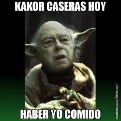 KAKOR CASERAS HOY HABER YO COMIDO